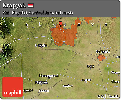 Satellite Map of Krapyak