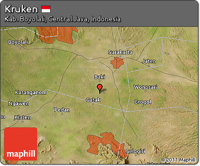 Satellite Map of Kruken