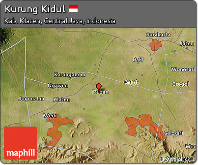 Satellite Map of Kurung Kidul