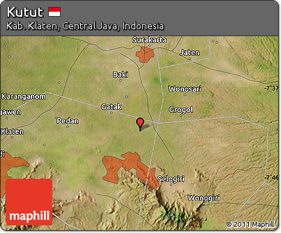Satellite Map of Kutut