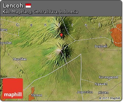 Satellite Map of Lencoh