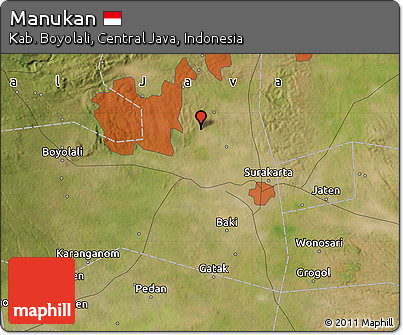 Satellite Map of Manukan