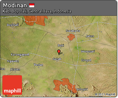 Satellite Map of Modinan