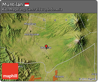 Satellite Map of Muntilan