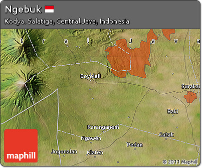 Satellite Map of Ngebuk