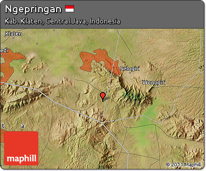 Satellite Map of Ngepringan