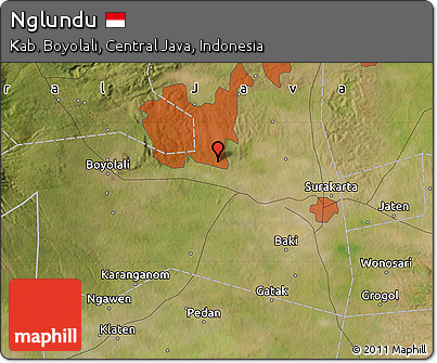 Satellite Map of Nglundu