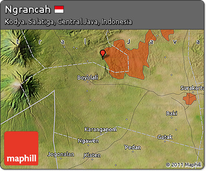 Satellite Map of Ngrancah