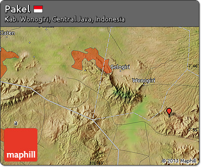 Satellite Map of Pakel
