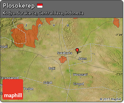 Satellite Map of Plosokerep