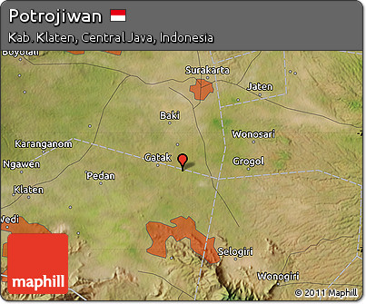 Satellite Map of Potrojiwan