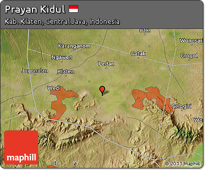 Satellite Map of Prayan Kidul