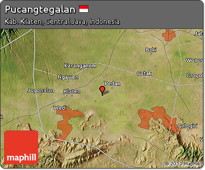 Satellite Map of Pucangtegalan
