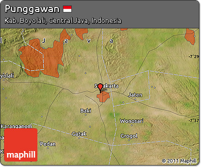 Satellite Map of Punggawan