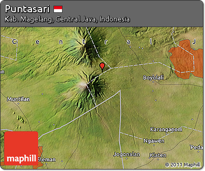 Satellite Map of Puntasari