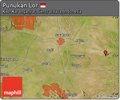 Satellite Map of Punukan Lor