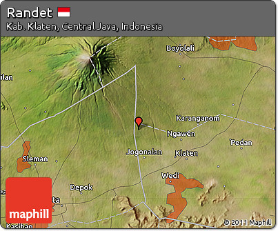 Satellite Map of Randet