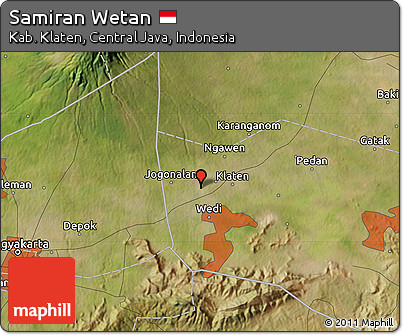 Satellite Map of Samiran Wetan