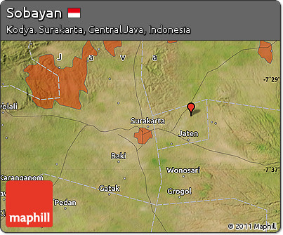 Satellite Map of Sobayan