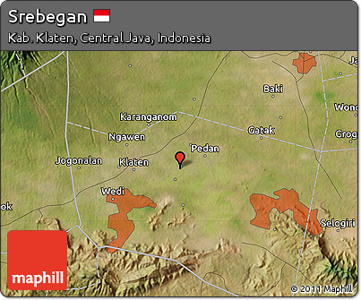 Satellite Map of Srebegan