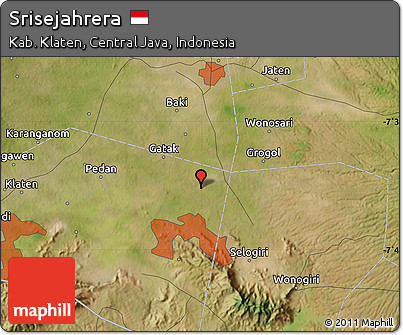 Satellite Map of Srisejahrera