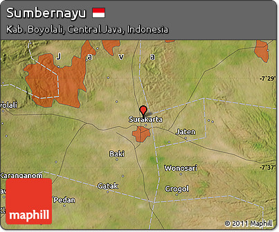 Satellite Map of Sumbernayu