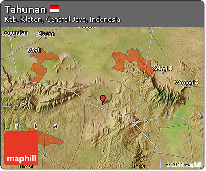 Satellite Map of Tahunan