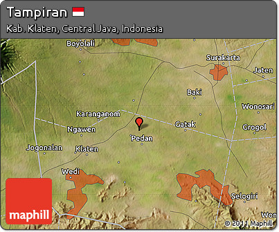 Satellite Map of Tampiran
