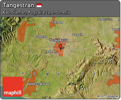 Satellite Map of Tangestran