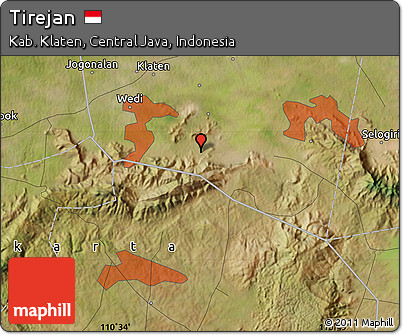 Satellite Map of Tirejan