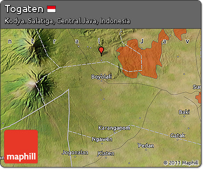 Satellite Map of Togaten
