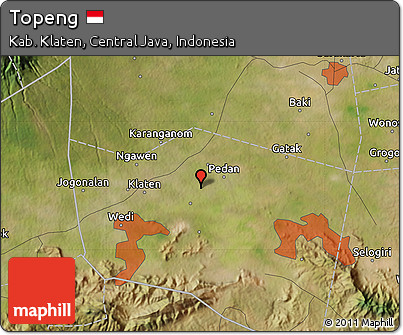 Satellite Map of Topeng