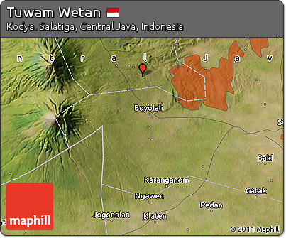 Satellite Map of Tuwam Wetan
