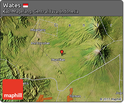 Satellite Map of Wates