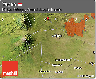 Satellite Map of Yagan