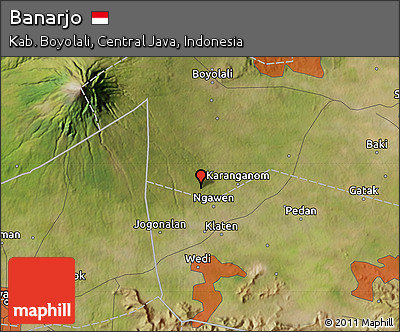 Satellite Map of Banarjo