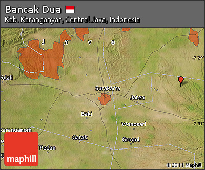 Satellite Map of Bancak Dua