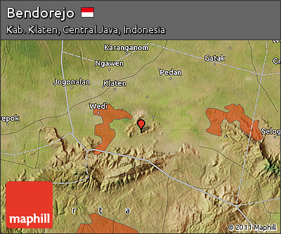 Satellite Map of Bendorejo