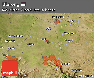 Satellite Map of Blerong