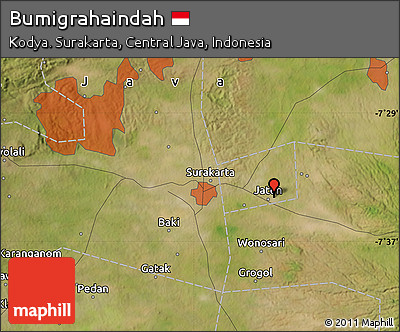 Satellite Map of Bumigrahaindah