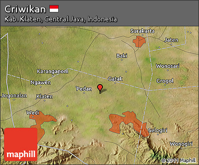 Satellite Map of Criwikan