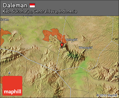 Satellite Map of Daleman