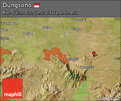 Satellite Map of Dungsono