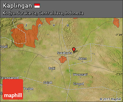 Satellite Map of Kaplingan