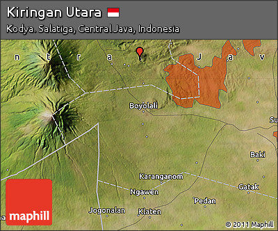 Satellite Map of Kiringan Utara