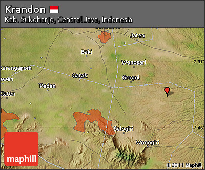 Satellite Map of Krandon