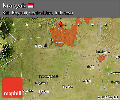 Satellite Map of Krapyak