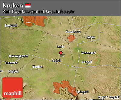 Satellite Map of Kruken