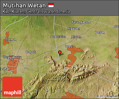 Satellite Map of Mutihan Wetan
