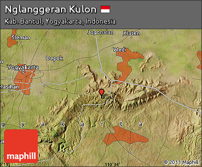 Satellite Map of Nglanggeran Kulon